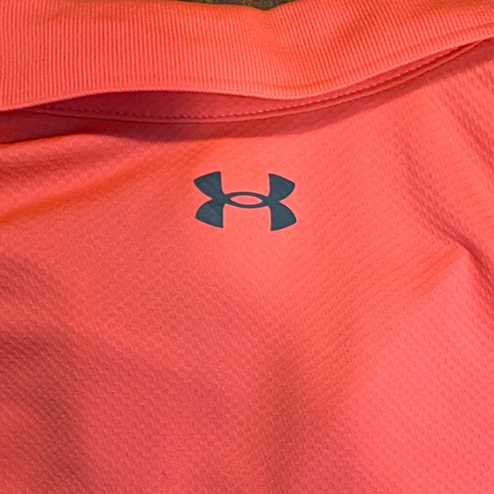 Under Armour Men's Bright Pink Golf Polo Shirt - Picture 5 of 5
